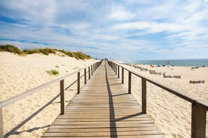 Beach nearby, white sand