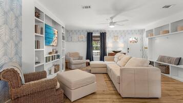 Ferienhaus, Mehrere Betten (Cottage Haven) | Wohnbereich