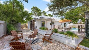 Ferienhaus, Mehrere Betten (Cottage Haven) | Speisen im Freien