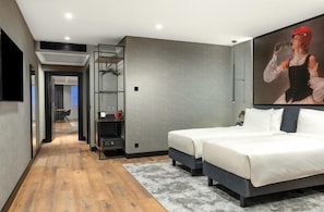 Habitación familiar | Ropa de cama de alta calidad y edredón 