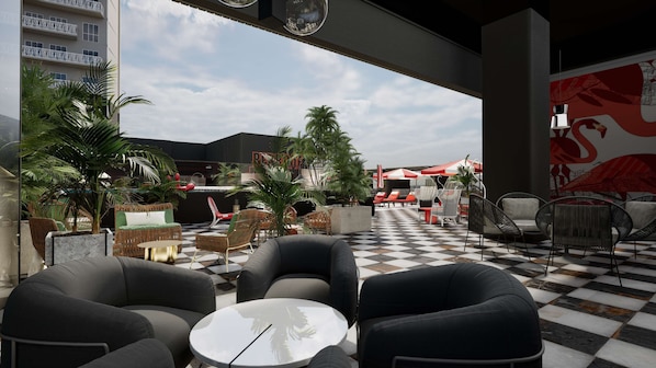 2 bares, 1 bar de copas y 1 bar de copas