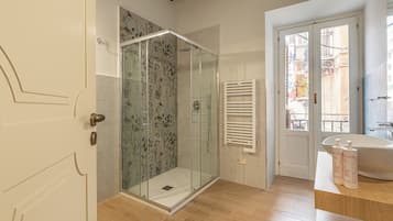 Classic Apartment, 1 Double Bed with Sofa bed, Balcony | Bathroom | Shower, hair dryer, bidet, towels