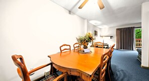 Dining - Mountain Magic | 2BR Condo w/ Balcony & Fireplace (Stoneham)