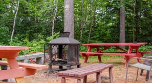Outdoor dining - Mountain Magic | 2BR Condo w/ Balcony & Fireplace (Stoneham)