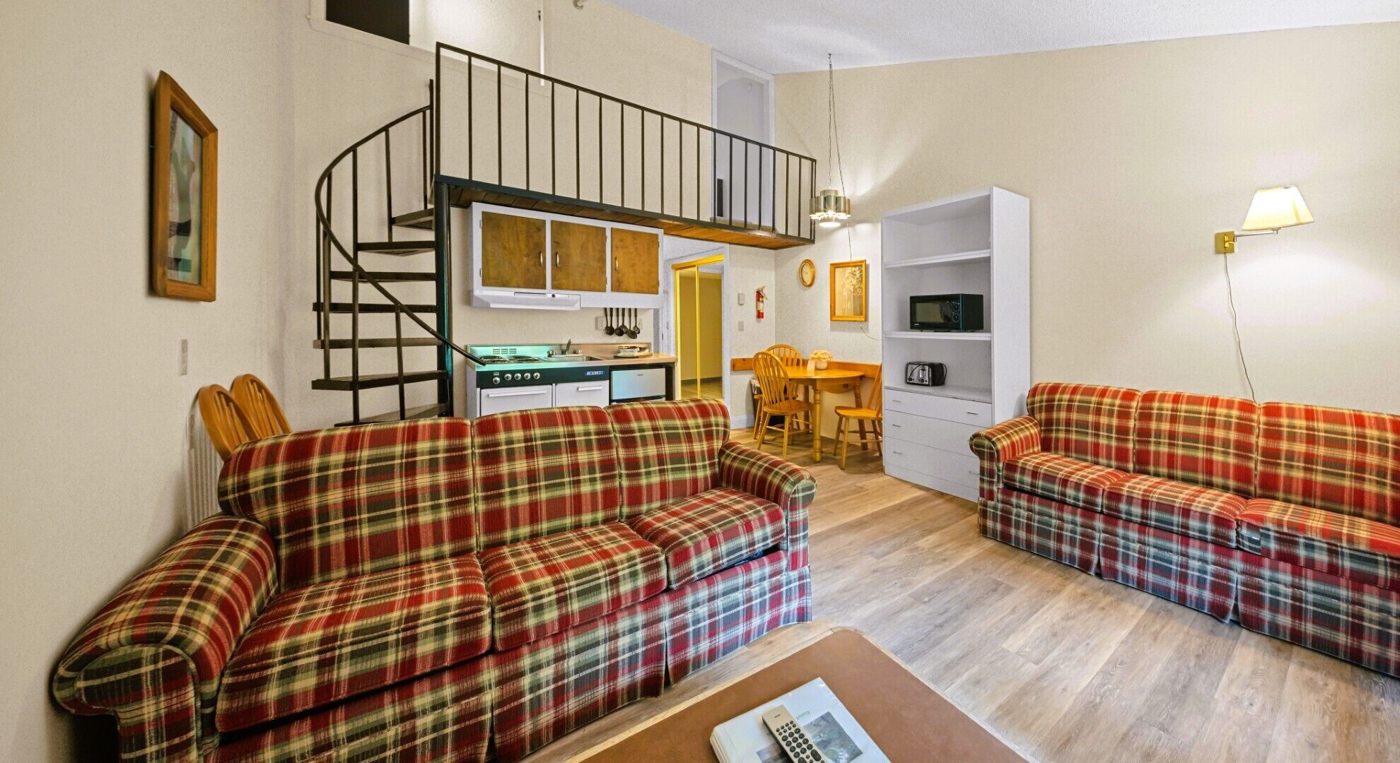 TV, fireplace, DVD player, foosball