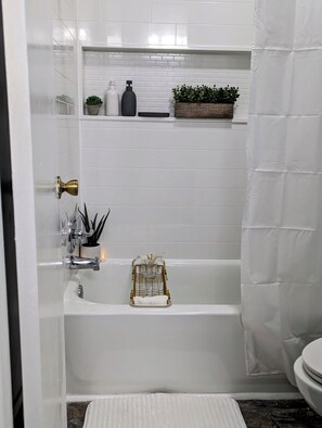 Towels, soap, toilet paper