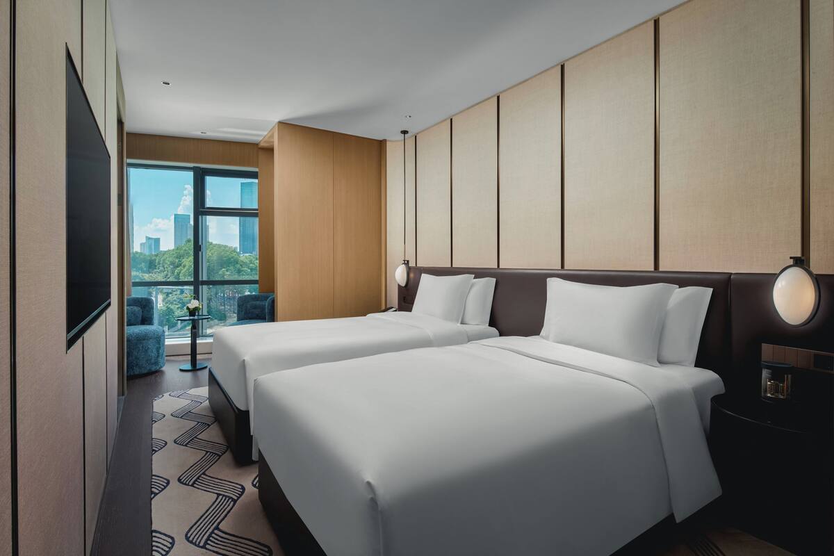 Standard Room, 2 Double Beds | Down duvets, minibar, in-room safe, blackout curtains