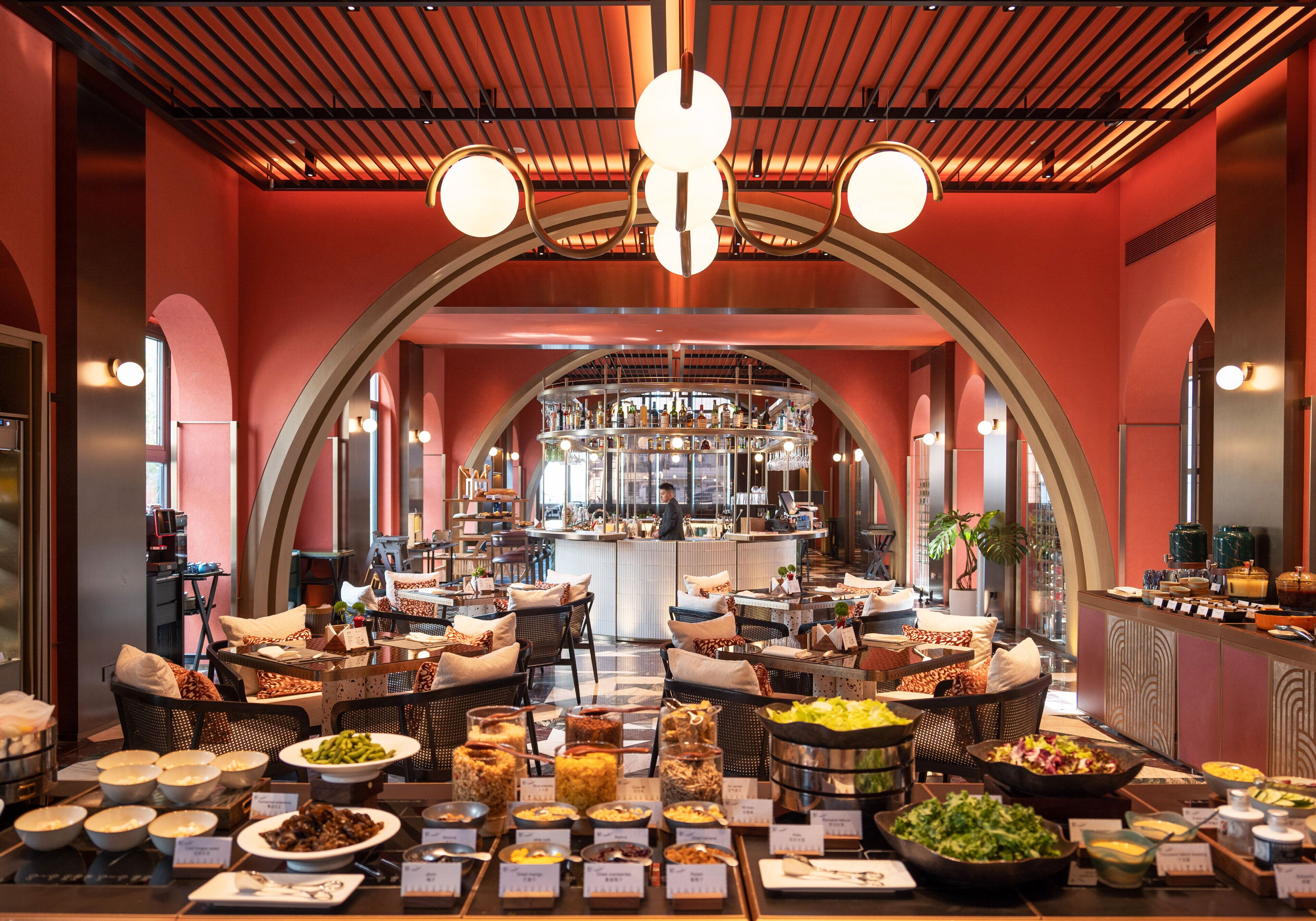 بوفيه فطور يوميًا بتكلفة قدرها (158 CNY للشخص)