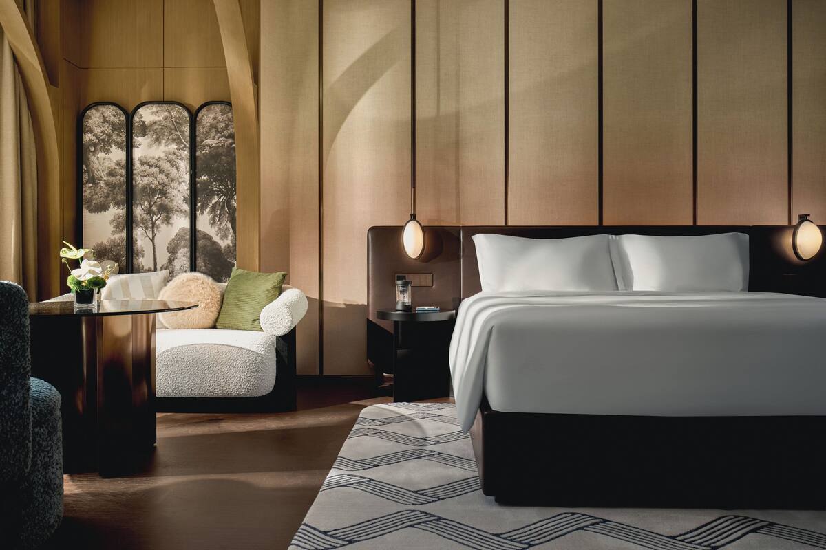 Down comforters, minibar, in-room safe, blackout drapes