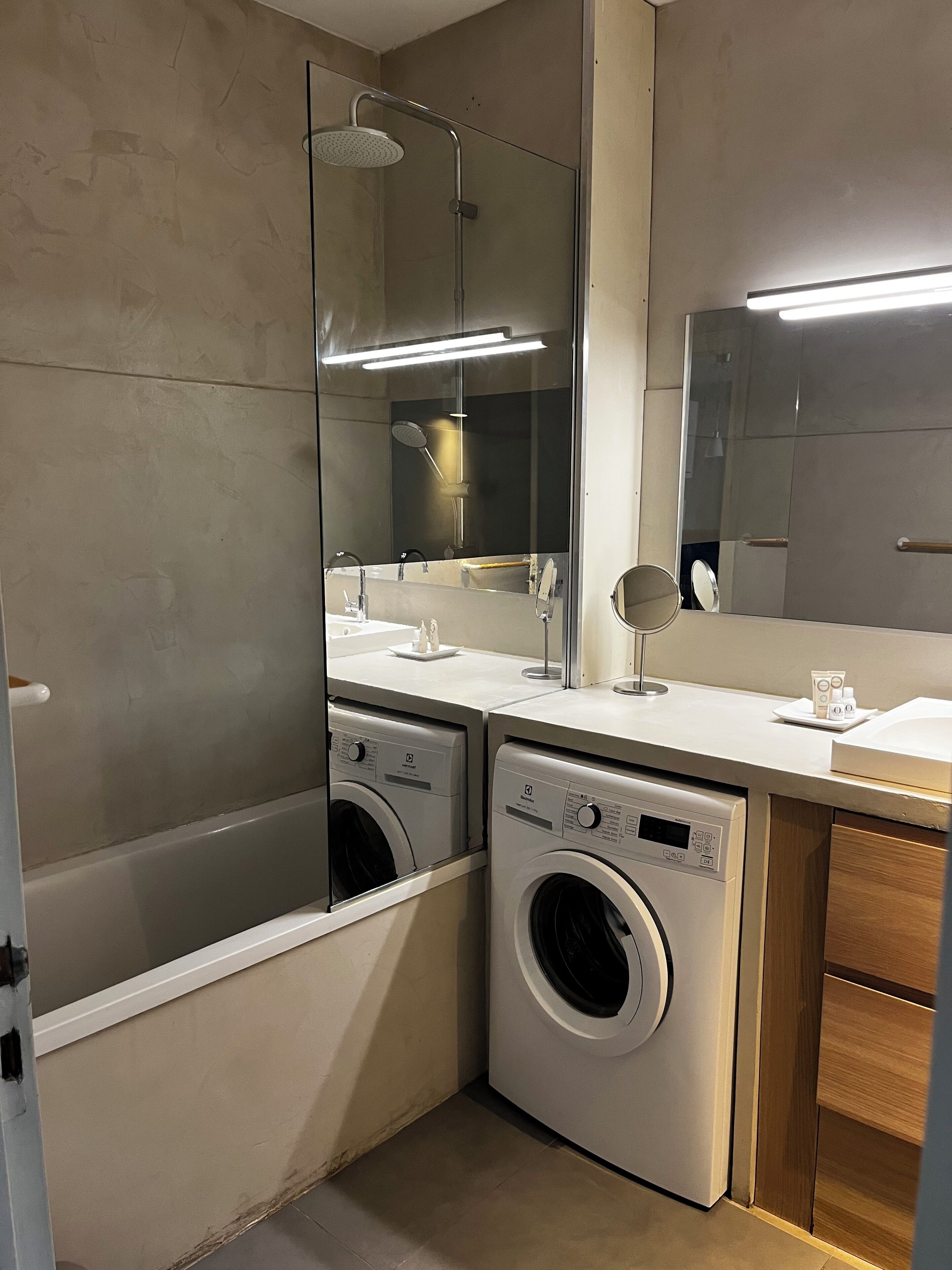 Free toiletries, hair dryer, towels, soap