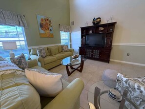 House, Multiple Beds, Pool Access, Pool View (Spacious 5-Bedroom Pool Villa) | Living area - Spacious 5-bedroom Pool Villa in Southern Dunes (Haines City)