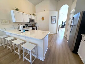 House, Multiple Beds, Pool Access, Pool View (4 Bedroom Villa with Private Pool) | Private kitchen | Coffee/tea maker