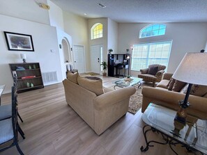 House, Multiple Beds, Pool Access, Pool View (4 Bedroom Villa with Private Pool) | Living area