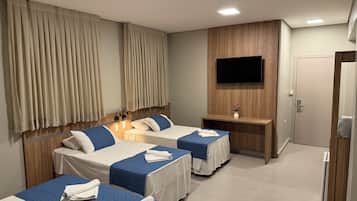 Superior Quadruple Room | Minibar, blackout drapes, free WiFi, bed sheets