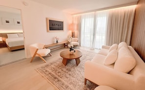 Luxury Apartment, Balcony, Canal View | Living area - Luxury Ocean Views Apt 1208 (Hallandale Beach)