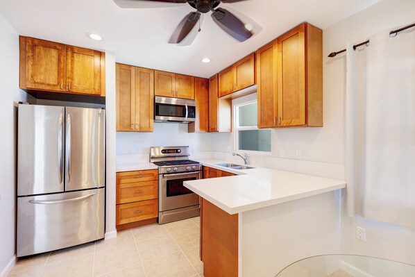 Microwave, oven, stovetop