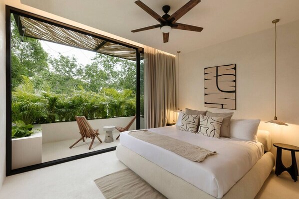 4 bedrooms, desk, iron/ironing board, travel cot