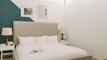 1 habitación, tabla de planchar con plancha, wifi y ropa de cama