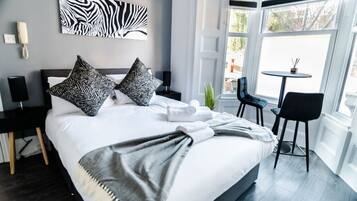 1 bedroom, iron/ironing board, travel crib, WiFi