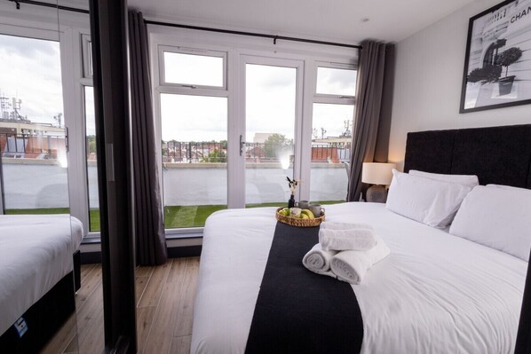 1 室のベッドルーム、アイロン / アイロン台、旅行用ベビーベッド、WiFi (無料)