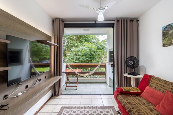 Living area - 1 Bedroom Apt. With Barbecue Floripa-sc Abl0138 (Florianópolis)