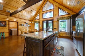 Cabin, Multiple Beds, Hot Tub, Mountain View (Majestic High) | Private kitchen - Majestic High - Cabin for 17 (Broken Bow)