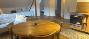 Vacation apartment Apfelbaum in the guest & people and nature