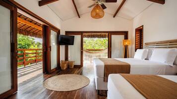 5 slaapkamers, een strijkplank/strijkijzer, internet, beddengoed