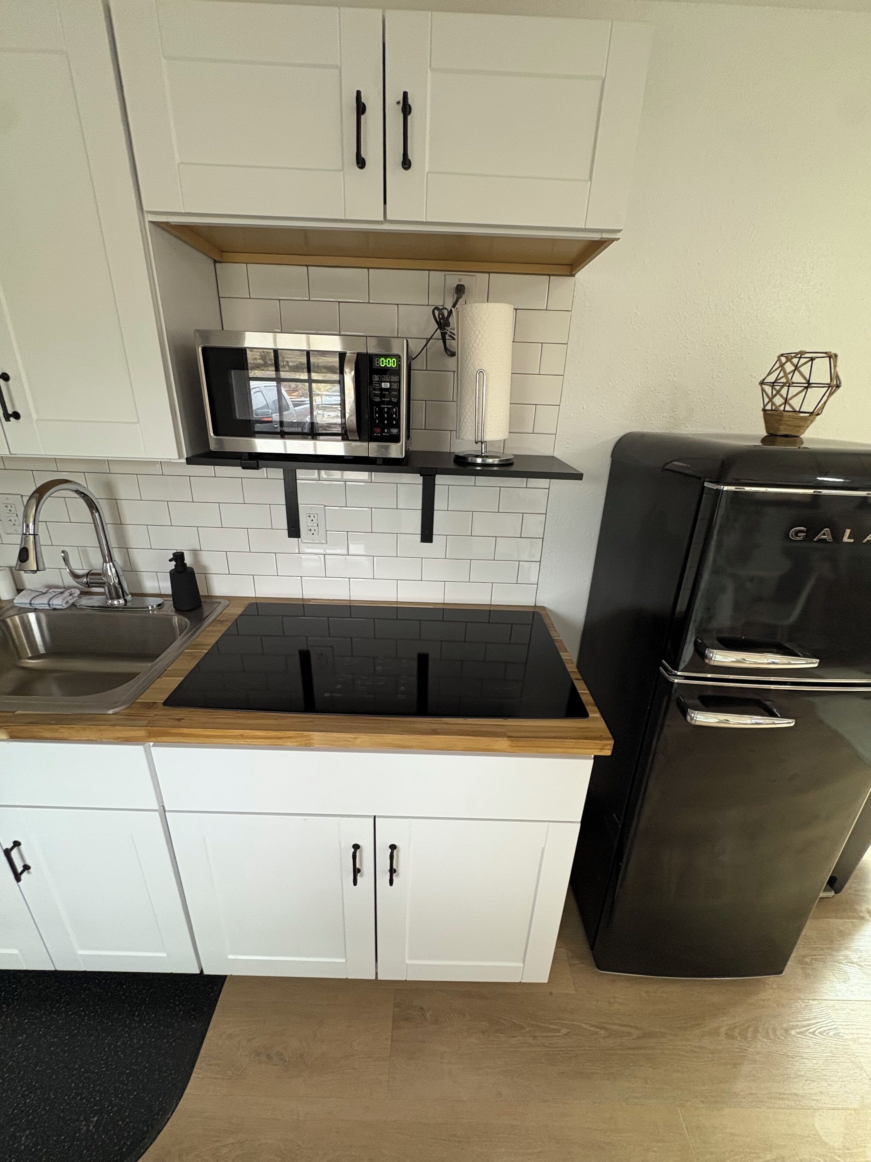 Microwave, oven, stovetop