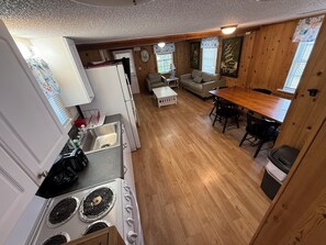 Interior - Village Accomodations - Two Bedroom Cottage with a Queen and Two Doubles (Buxton)