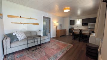 Suite, Patio, Beach View | Living area