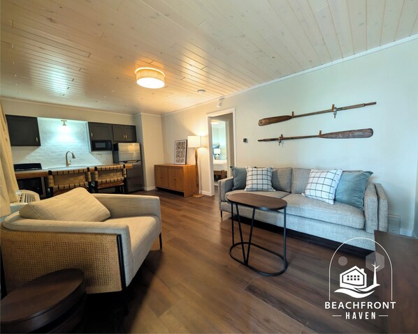 Suite, patio, vue plage