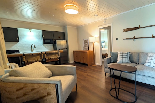 Suite, Patio, Beach View | Laptop workspace, blackout drapes, iron/ironing board (on request)