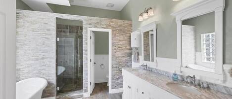 Shower, towels