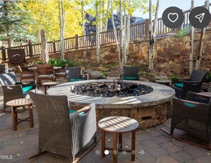 Outdoor dining - Luxurious 3 BR Unit at 100 Bachelor Ridge formerly Timbers (Avon)