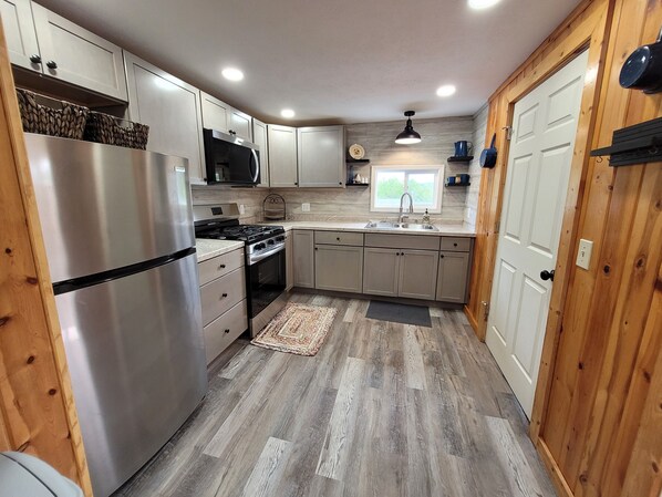 Microwave, oven, stovetop