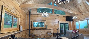 Lovely 3-bedroom waterfront cabin in Greenville, ME.