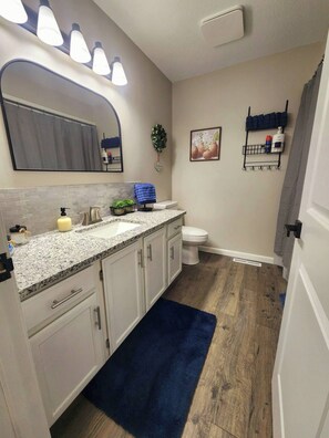 تجهيزات دش، مجففات شعر، مناشف، صابون