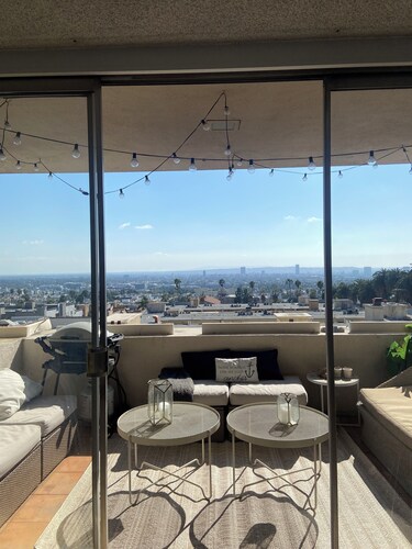 Old-Hollywood Charm w/City Views | Penthouse at base of Runyon Canyon
