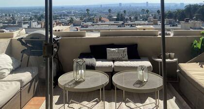 Old-Hollywood Charm w/City Views | Penthouse at base of Runyon Canyon