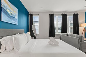 Desk, iron/ironing board, travel cot, WiFi