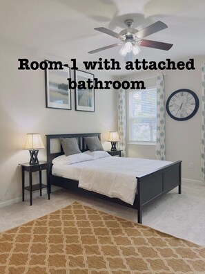 3 bedrooms, desk, iron/ironing board, free WiFi