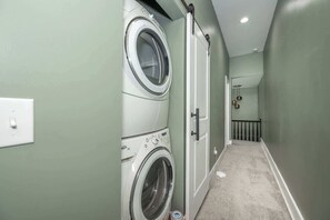 Townhome, Multiple Beds, Kitchen (The Baymiller Row) | Laundry