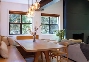 Dining - Super Lux Cabin in the Woods. Private Hot Tub & AC! (Whistler)
