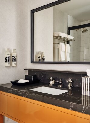 Hair dryer, towels