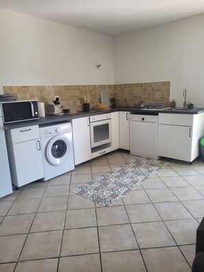 Microwave, oven, stovetop, dishwasher