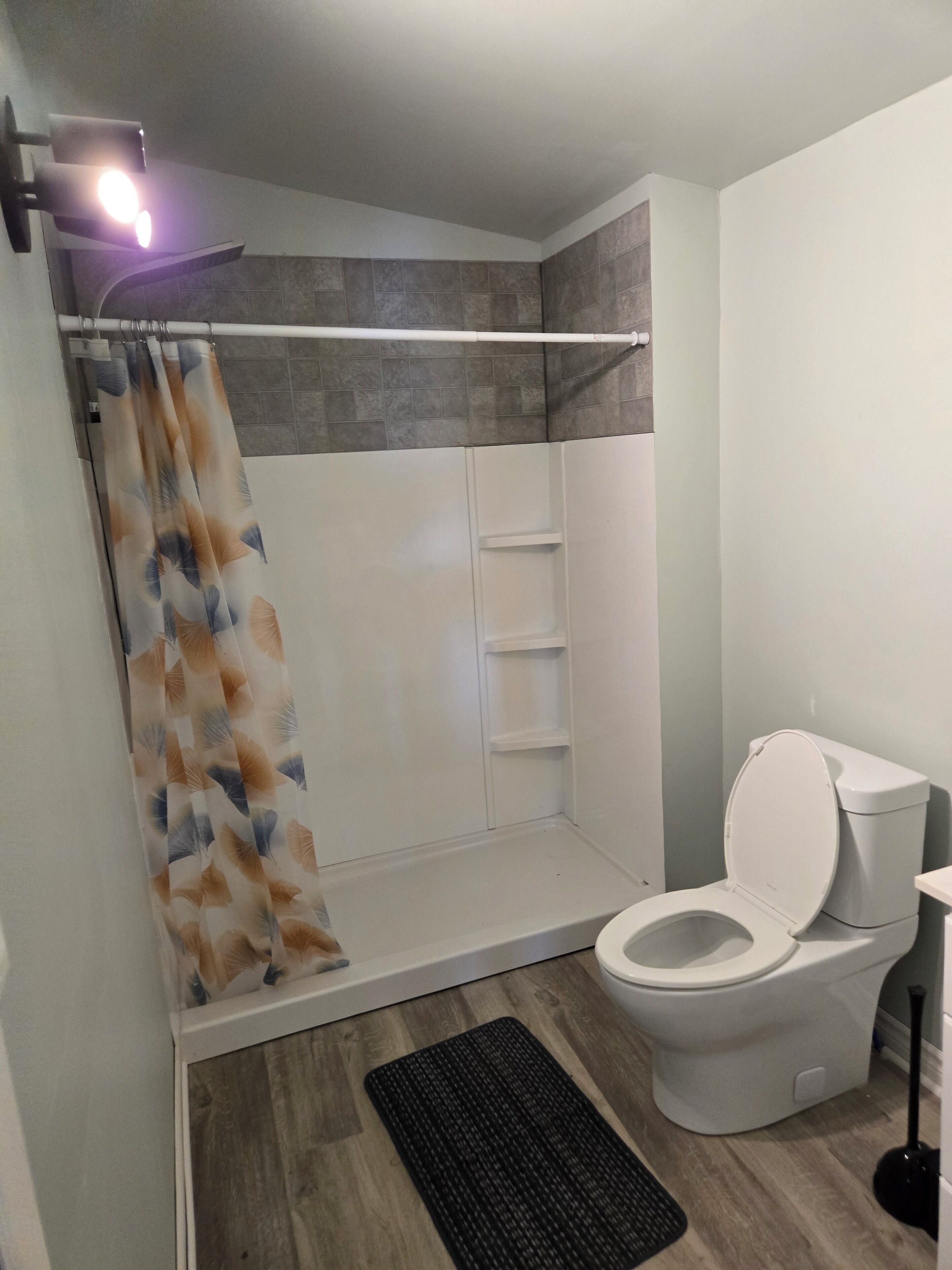 Shower, toilet paper