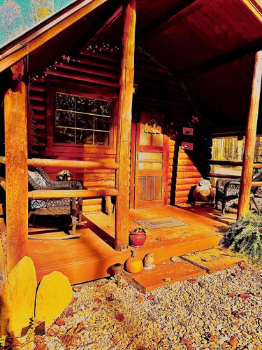 The Raven tiny log cabin in The Forest