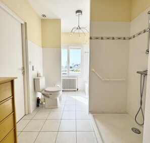 Shower, hair dryer