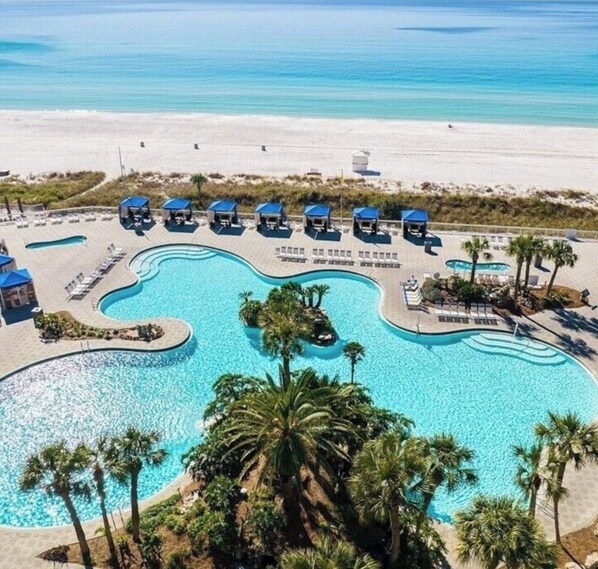 Pool - 2-bedroom 2-bath Villa at Edgewater Beach Resort in Panama City Beach, FL (Panama City Beach)